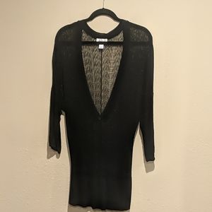 Ann Taylor Loft Black thin sweater sz XL